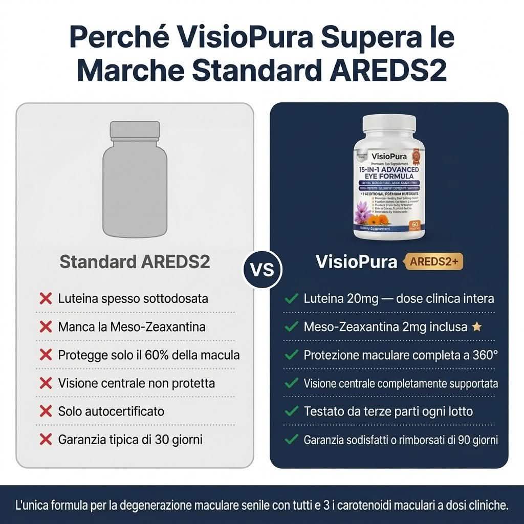 VisioPura 15-in-1 — La Formula con il 3° Carotenoide che PreserVision Non Ha - VistasChiara